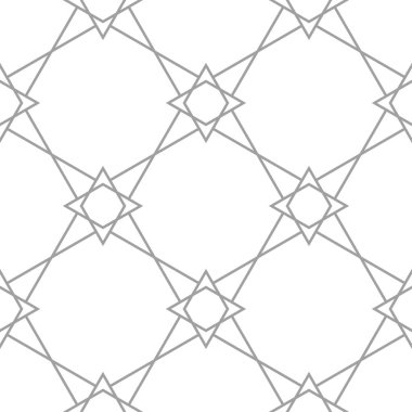 Geometrik süsleme. Işık gri seamless modeli web, Tekstil ve duvar kağıtları için