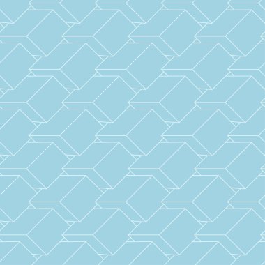 Hafif mavi geometrik tasarım. Web, Tekstil ve duvar kağıtları için seamless modeli