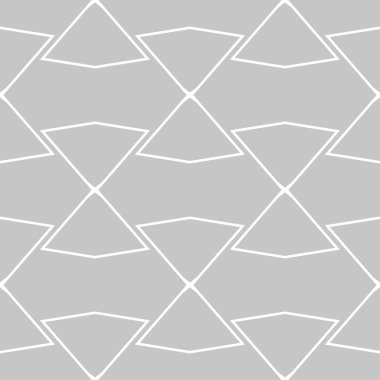 Gri ve beyaz geometrik süsleme. Web, Tekstil ve duvar kağıtları için seamless modeli