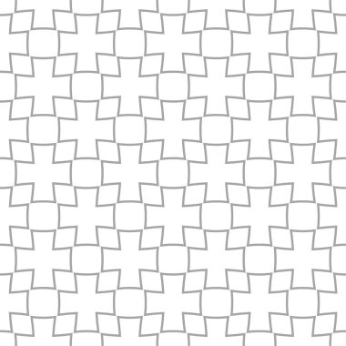 Beyaz arka planda gri geometrik tasarım. Web, Tekstil ve duvar kağıtları için seamless modeli