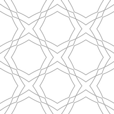 Işık gri geometrik süsleme. Web, Tekstil ve duvar kağıtları için seamless modeli