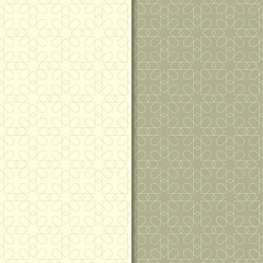 Zeytin yeşili geometrik Dikişsiz desen web, Tekstil ve duvar kağıtları için