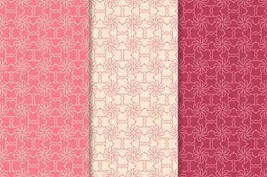 Kiraz kırmızı geometrik dikey Dikişsiz desen web, Tekstil ve duvar kağıtları için