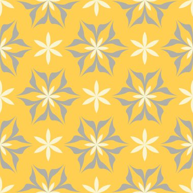 Sarı çiçek seamless modeli. Arka plan duvar kağıtları, Tekstil ve kumaş için çiçek tasarımları ile