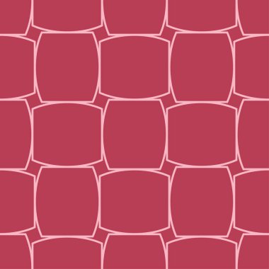 Kırmızı ve soluk pembe geometrik süsleme. Web, Tekstil ve duvar kağıtları için seamless modeli