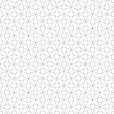 Beyaz arka planda gri geometrik süsleme. Web, Tekstil ve duvar kağıtları için seamless modeli