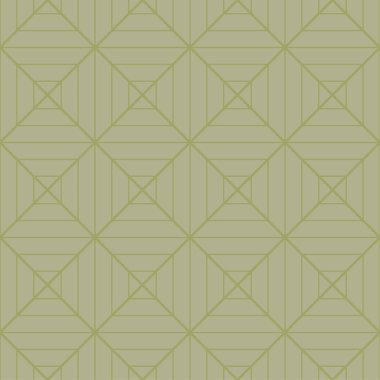 Zeytin yeşili geometrik süsleme. Web, Tekstil ve duvar kağıtları için seamless modeli