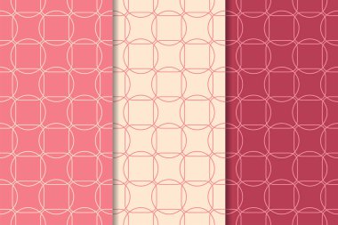 Kiraz kırmızı geometrik dikey Dikişsiz desen web, Tekstil ve duvar kağıtları için