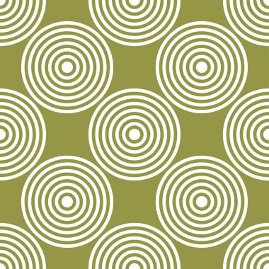 Zeytin yeşili ve beyaz geometrik süsleme. Web, Tekstil ve duvar kağıtları için seamless modeli