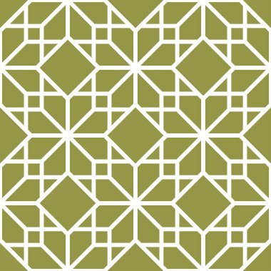 Zeytin yeşili geometrik süsleme. Web, Tekstil ve duvar kağıtları için seamless modeli