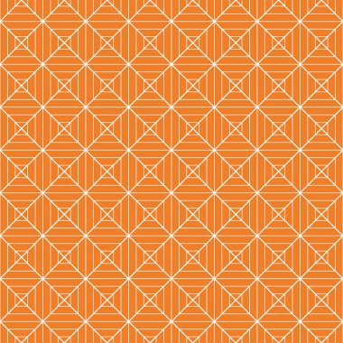 Turuncu geometrik süsleme. Web, Tekstil ve duvar kağıtları için seamless modeli