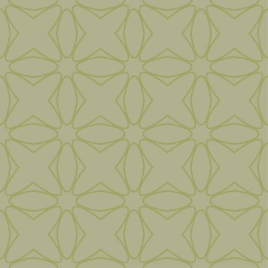 Zeytin yeşili geometrik süsleme. Web, Tekstil ve duvar kağıtları için seamless modeli