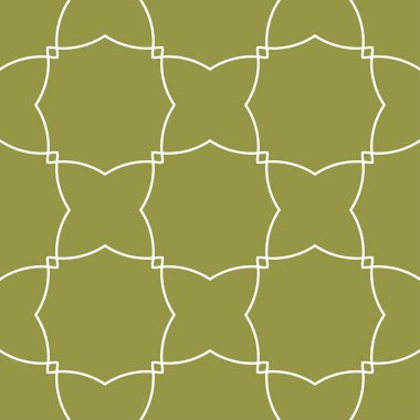 Geometrik süsleme. Zeytin yeşili ve beyaz seamless modeli web, Tekstil ve duvar kağıtları için