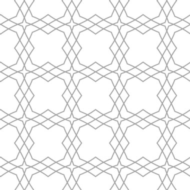 Işık gri geometrik süsleme. Web, Tekstil ve duvar kağıtları için seamless modeli