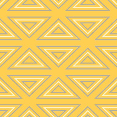Geometrik seamless modeli. Sarı arka plan duvar kağıtları, Tekstil ve kumaş için