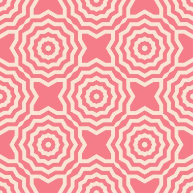 Geometrik pembe ve bej seamless modeli Özet. Arka plan için duvar kağıdı, tekstil
