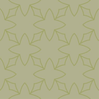 Zeytin yeşili geometrik süsleme. Web, Tekstil ve duvar kağıtları için seamless modeli