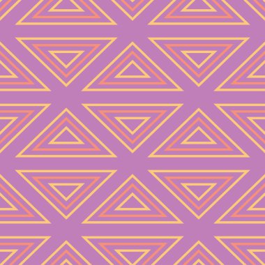 Menekşe Fuşya geometrik seamless modeli. Parlak renkli arka plan