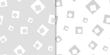 Geometrik süsler kümesi. Web, Tekstil ve duvar kağıtları için ışık gri Dikişsiz desen