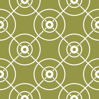 Zeytin yeşili ve beyaz geometrik süsleme. Web, Tekstil ve duvar kağıtları için seamless modeli