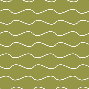 Zeytin yeşili ve beyaz geometrik süsleme. Web, Tekstil ve duvar kağıtları için seamless modeli