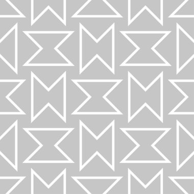 Gri ve beyaz geometrik tek renkli süs. Web, Tekstil ve duvar kağıtları için seamless modeli
