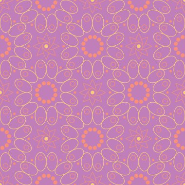 Çiçek seamless modeli. Parlak mor arka plan duvar kağıtları, Tekstil ve kumaş için renkli tasarımı ile