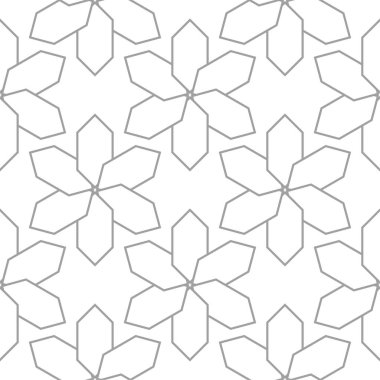 Geometrik süsleme. Işık gri seamless modeli web, Tekstil ve duvar kağıtları için