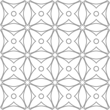Işık gri geometrik süsleme. Web, Tekstil ve duvar kağıtları için seamless modeli