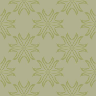 Zeytin yeşili çiçek süs tasarım. Tekstil ve duvar kağıtları için seamless modeli