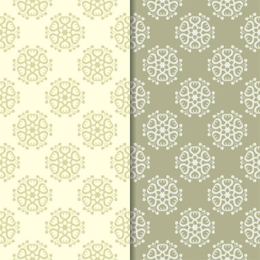 Zeytin yeşili st çiçek kökenden. Tekstil ve duvar kağıtları için dikişsiz desen