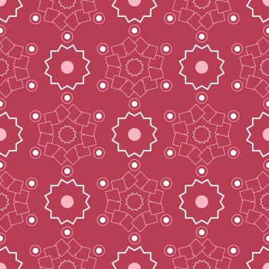 Geometrik kırmızı seamless modeli. Renkli arka plan duvar kağıtları, Tekstil ve kumaş için