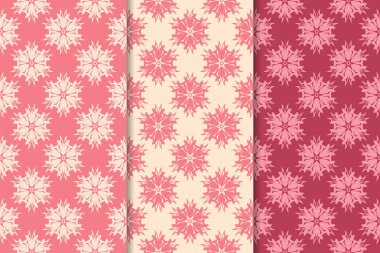 Kiraz kırmızı çiçekli süs tasarımlar. Duvar kağıtları ve kumaşlar için dikey Dikişsiz desen