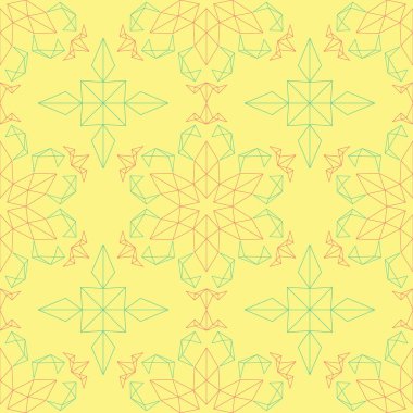 Çiçek seamless modeli. Arka plan duvar kağıtları için pembe ve yeşil çiçek öğeleri ile parlak renkli