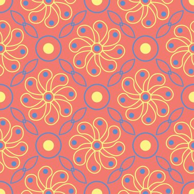 Parlak renkli kesintisiz arka plan. Kırmızı sarı ve mavi bir arka plan duvar kağıtları, Tekstil ve kumaş için