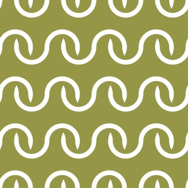 Zeytin yeşili ve beyaz geometrik süsleme. Web, Tekstil ve duvar kağıtları için seamless modeli