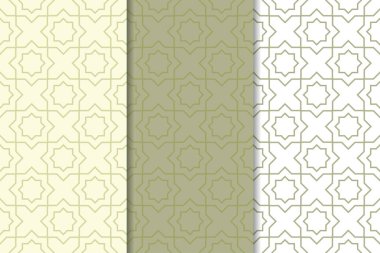 Zeytin yeşili ve beyaz geometrik dikey Dikişsiz desen web, Tekstil ve duvar kağıtları için