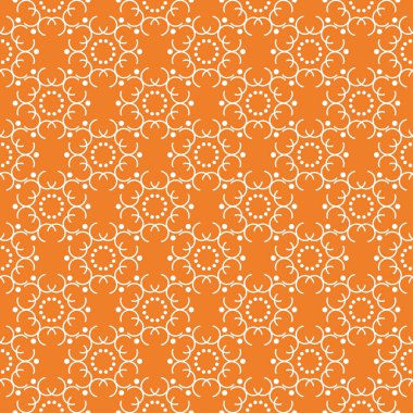 Turuncu geometrik seamless modeli web, Tekstil ve duvar kağıtları için