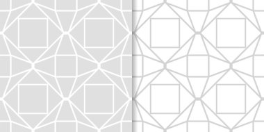Web, Tekstil ve duvar kağıtları için dikişsiz desen ışık gri geometrik dizi