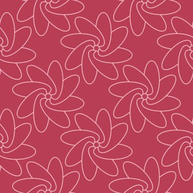 Kırmızı zemin üzerine çiçek süsleme. Tekstil ve duvar kağıtları için seamless modeli