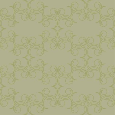 Zeytin yeşili çiçek süsleme. Tekstil ve duvar kağıtları için seamless modeli