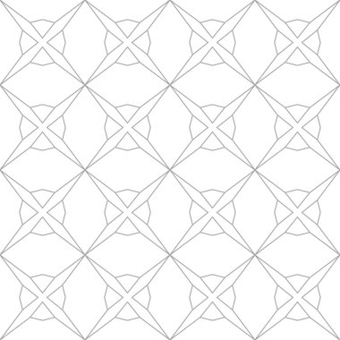 Işık gri geometrik süsleme. Web, Tekstil ve duvar kağıtları için seamless modeli