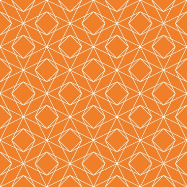 Turuncu geometrik yazdır. Web, Tekstil ve duvar kağıtları için seamless modeli