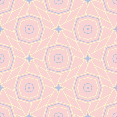 Geometrik sorunsuz pembe. Çok renkli desen duvar kağıtları, Tekstil ve kumaş için