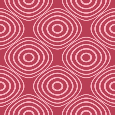 Kırmızı ve soluk pembe geometrik süsleme. Web, Tekstil ve duvar kağıtları için seamless modeli