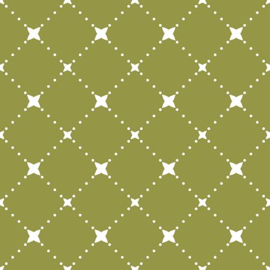 Geometrik süsleme. Zeytin yeşili ve beyaz seamless modeli web, Tekstil ve duvar kağıtları için