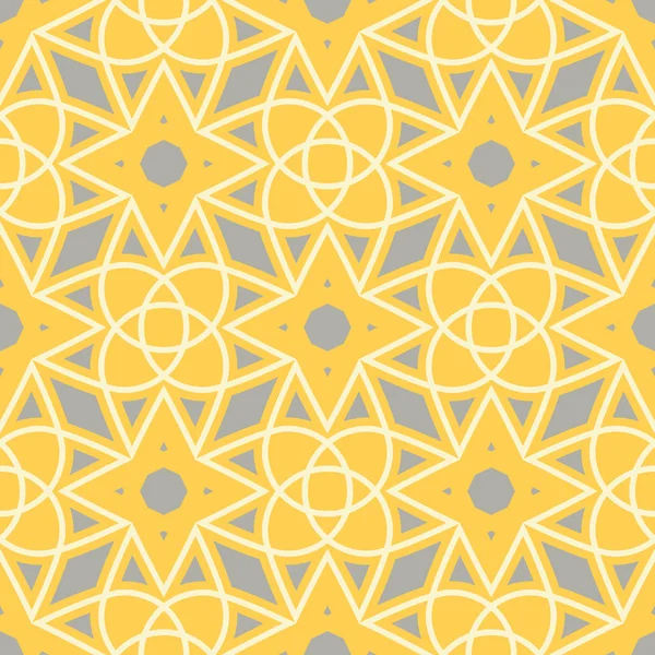 Geometrik seamless modeli. Sarı gri ve beyaz renkli arka plan duvar kağıtları, Tekstil ve kumaş için