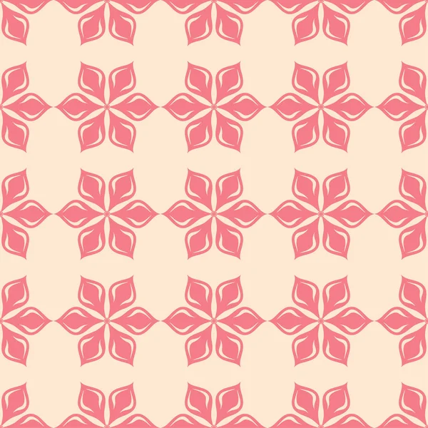 Bej renkli arka plan üzerinde kırmızı çiçekler. Tekstil ve duvar kağıtları için süs seamless modeli