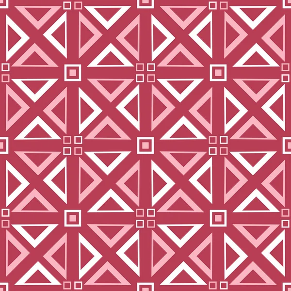 Geometrik seamless modeli. Duvar kağıtları, Tekstil ve kumaş için soluk kırmızı ve bej arka plan