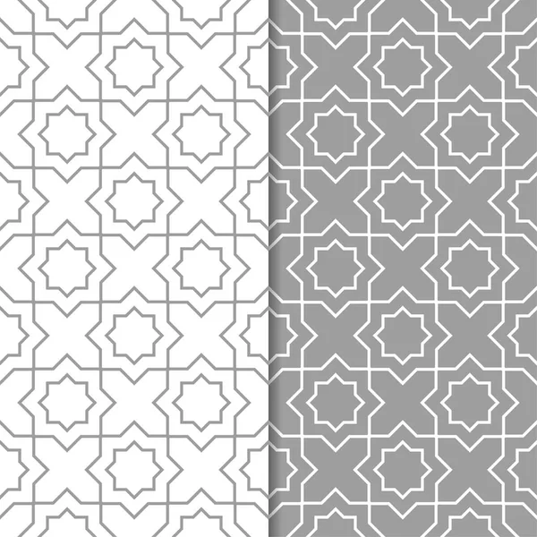 Gri ve beyaz geometrik Dikişsiz desen web, Tekstil ve duvar kağıtları için